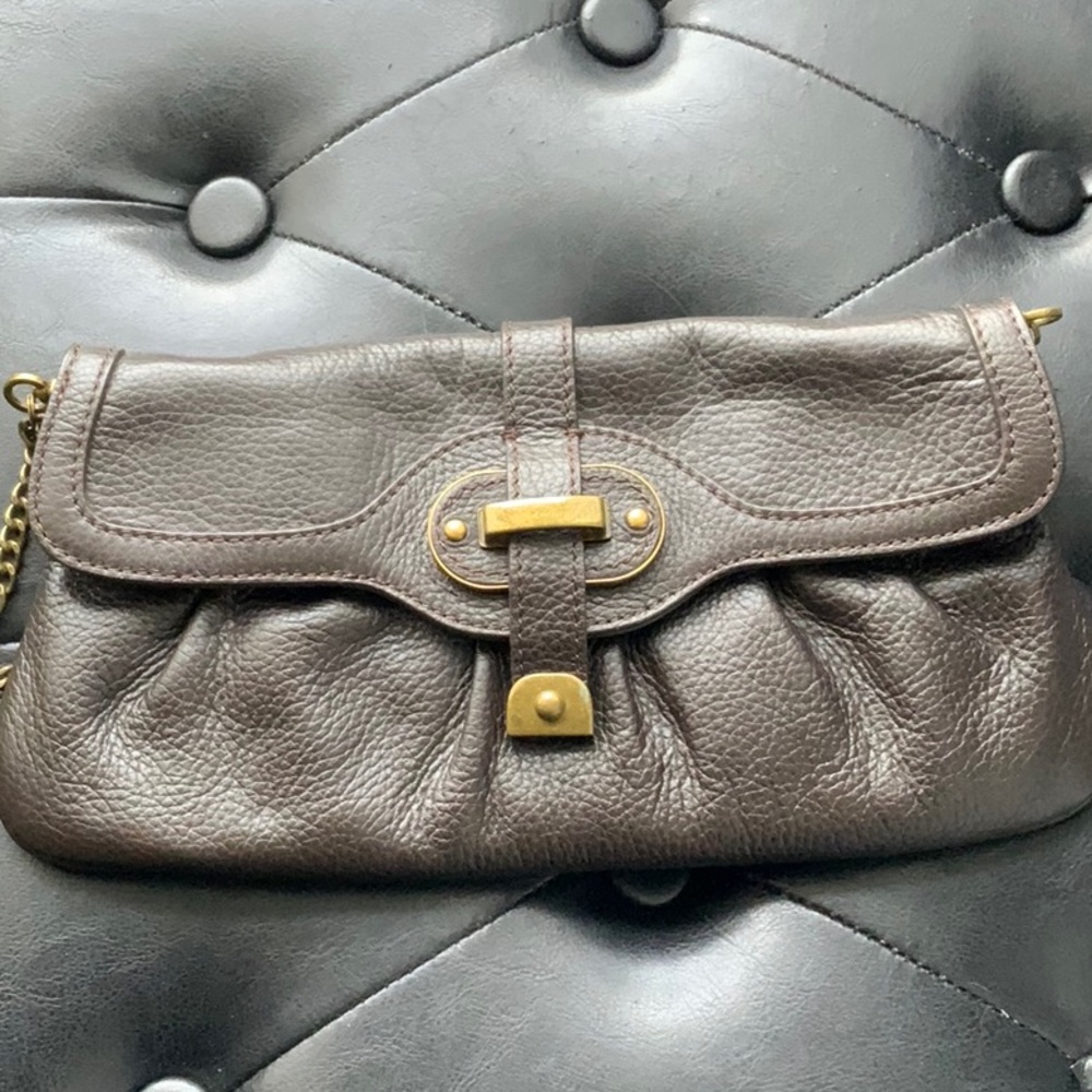 Talbots Brown Leather Handbag - Picture 5 of 8